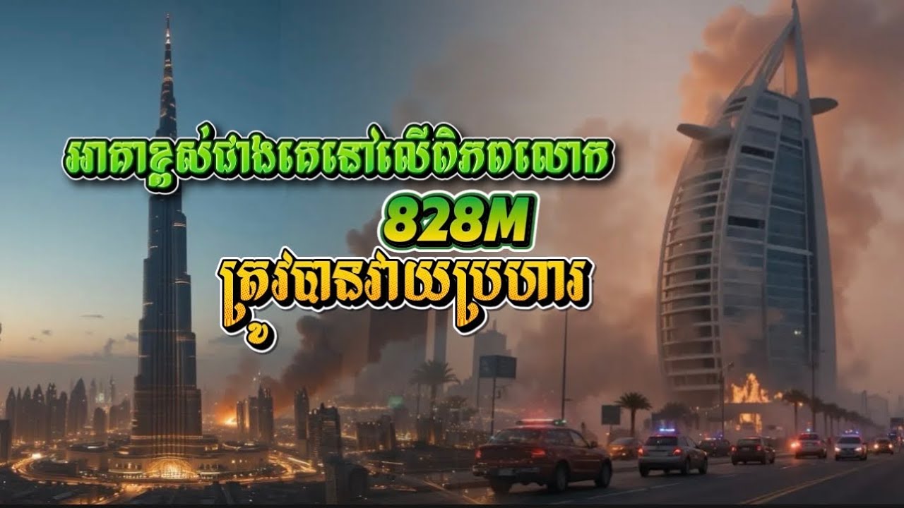 ឌូបៃ ! ល្បីកក្រើកអាគារដ៏ខ្ពស់បំផុតនៅលើពិភពលោកត្រូវបានគេប្រហារដោយសង្គ្រាមមជ្ឈឹមបូពា