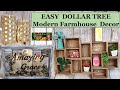 EASY HIGH END MODERN FARMHOUSE DOLLAR TREE HOME DECOR DIYs #farmhousehomedecor #dollartreediy