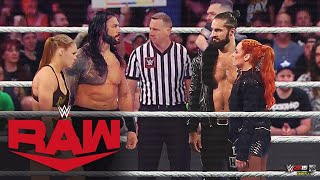 FULL MATCH - Roman Reigns & Ronda Rousey vs. Becky Lynch & Seth Rollins - July 6, 2021