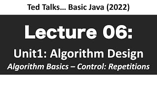 CSCI1583 - Lecture 06: Control - Repetitions & Loops