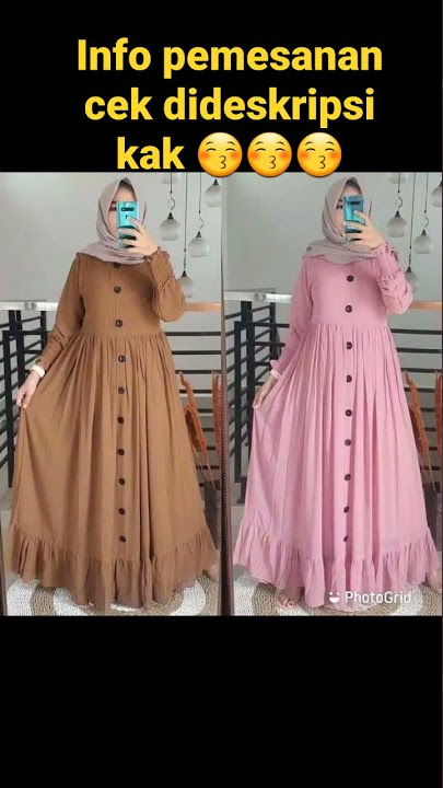 Gamis Jumbo Murah Di shopee haul gamis jumbo murah GAMIS ALESHA LEMONSKIN KANCING #shorts