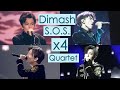 S.O.S. -  Dimash x4 (КВАРТЕТ) + текст/перевод [Димаш Кудайберген SOS un terrien en detresse]