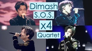 S.O.S. -  Dimash x4 (КВАРТЕТ) + текст/перевод [Димаш Кудайберген SOS un terrien en detresse]