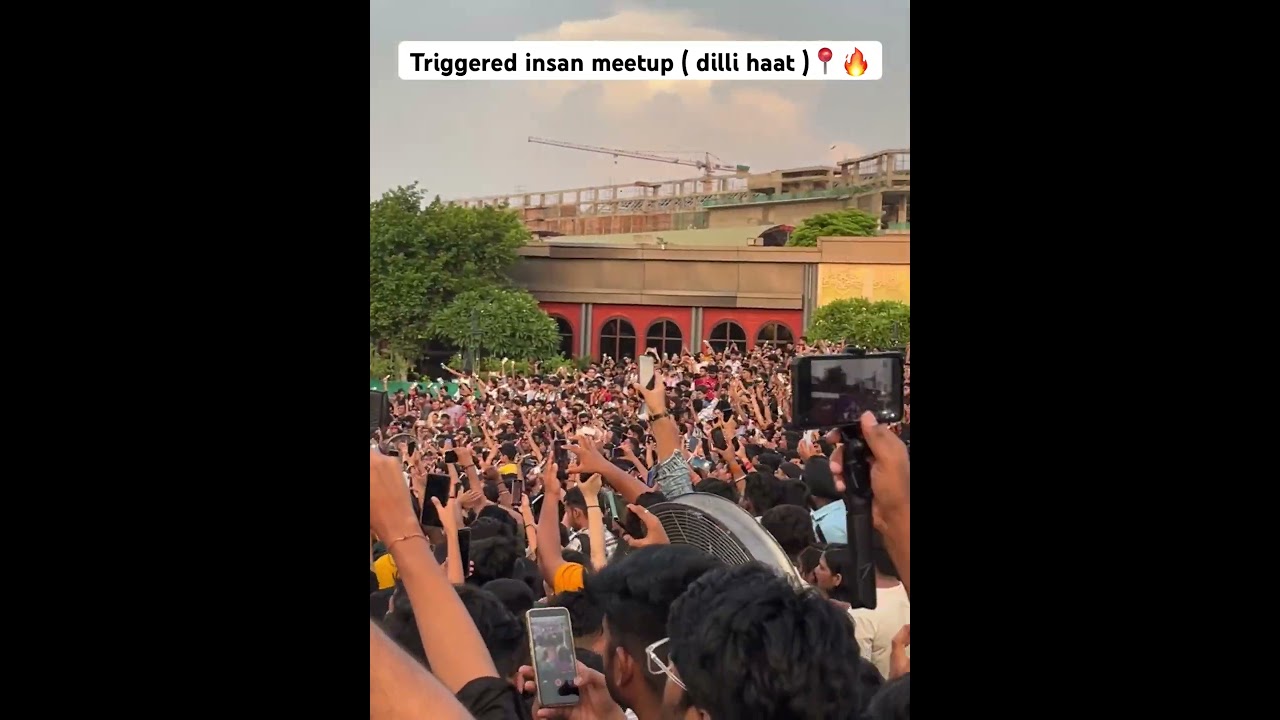 Triggered insaan at Delhi Haat 📍. Live meetup triggered insaan 