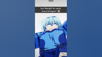 bro thought he could move Kunigami 😭 | #roblox #azurelatch #bluelock #anime #football #soccer