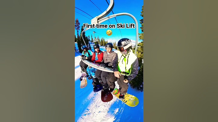 First Time on Ski Lift 🤣