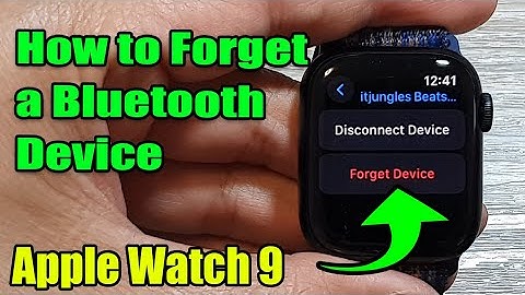 Apple Watch 9: How to Forget a Bluetooth Device