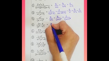 Partial Fractions All Possible Types - (Hindi / Urdu)