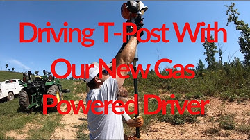 Driving T-Post With Our New Gas Powered Driver