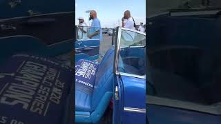 Lowrider: ‘57 Bel Air in Dayton Wire Wheels at the 2022 HSV Junefest Car Show in Huntsville, AL