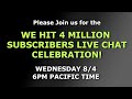 WE HIT 4 MILLION SUBSCRIBERS LIVE CHAT!