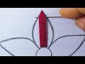 Hand Embroidery New Easy Beautiful Elegant Flower Design & Amazing Needle Work Flower Stitch Tutoria