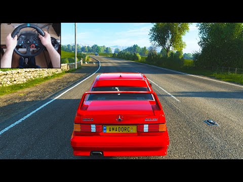 mercedes-benz-190e-2.5-16-evolution-ii---forza-horizon-4-(logitech-g29-+-shifter)-gameplay