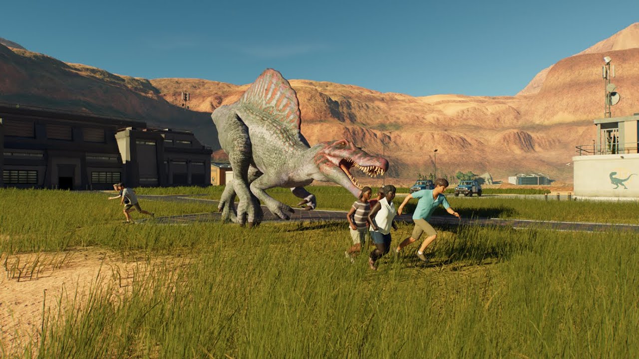 SPINOSAURUS ESCAPE - Jurassic World Evolution 3.