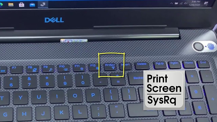 How to take screenshot on dell keyboard