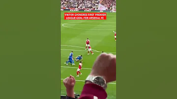 VIKTOR GYOKERES FIRST PREMIER LEAGUE GOAL FOR ARSENAL FC Arsenal Trending Football Sports Afc 