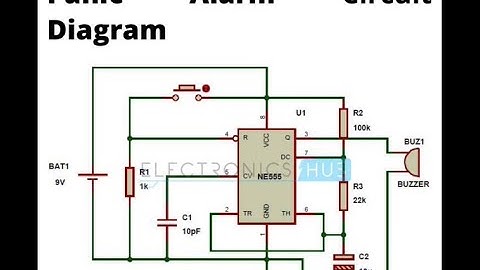 Panic alarm using 555 timer IC