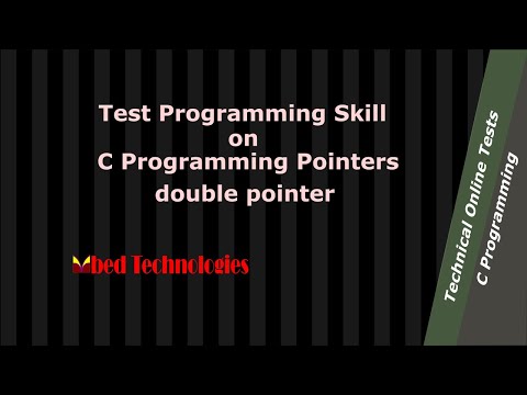 A C Programming question on pointer to a pointer or double pointer