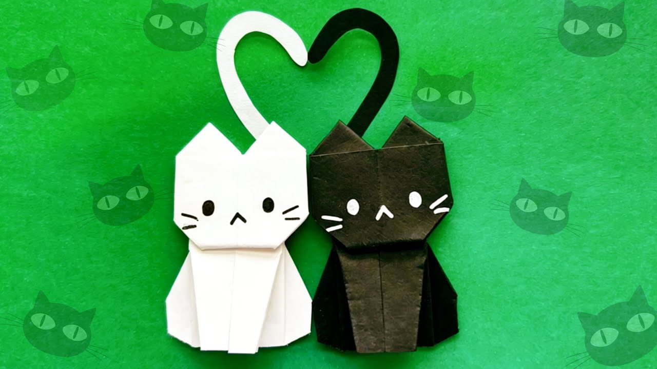摺紙-貓| Origami - Paper Cat | How to Make a Paper Cat