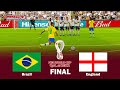 PES 2021 - Brazil vs England - Final FIFA World Cup 2022 - Full Match All Goals - eFootball Gameplay