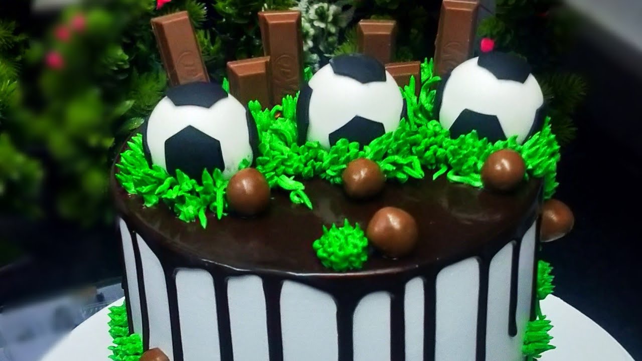 amazing-football-theme-cake-chocolate-flavour-youtube