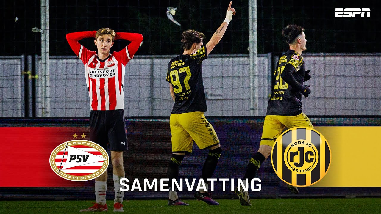 🫣 BLUNDER in de OPBOUW in DOELPUNTRIJK DUEL ⚔️ | Samenvatting Jong PSV - Roda JC Kerkrade