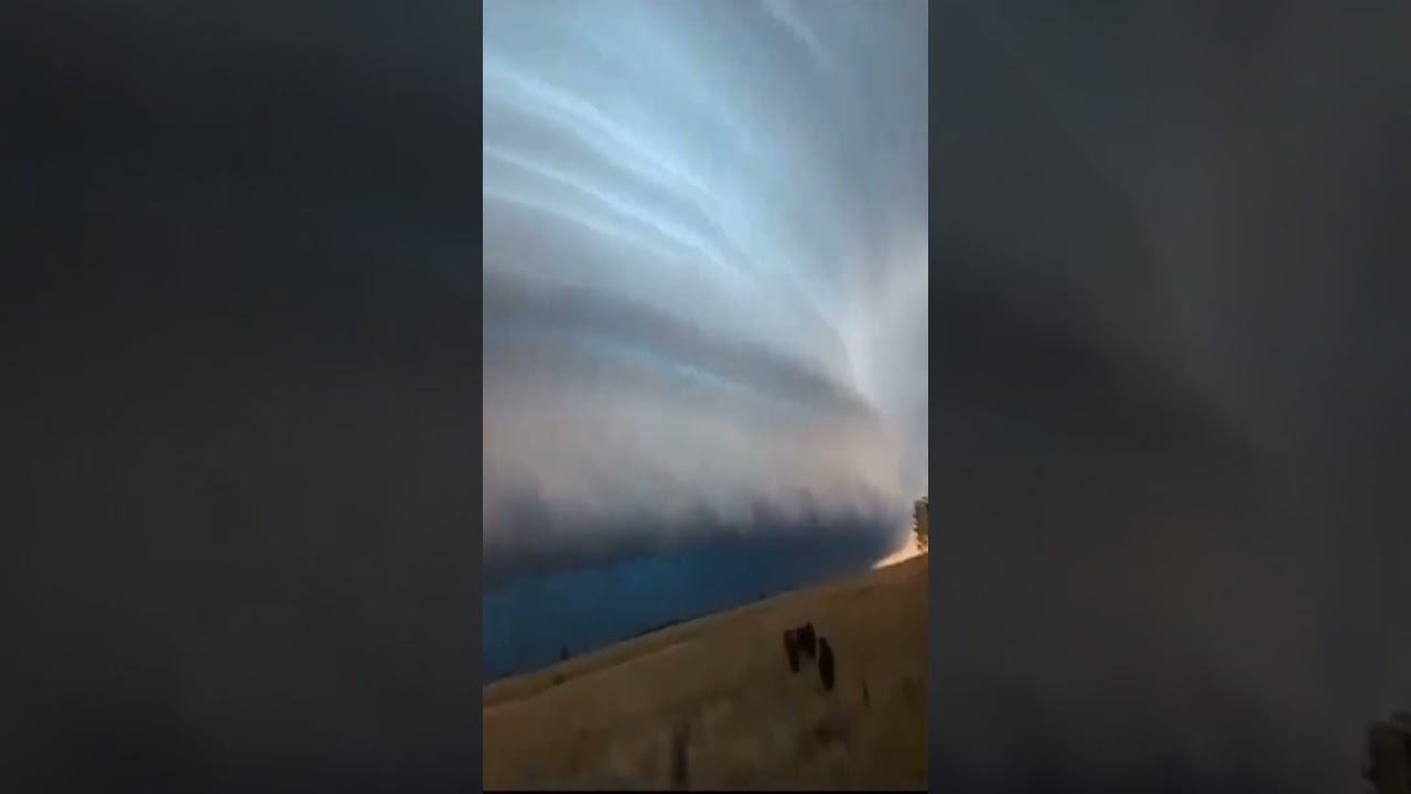 A natural phenomenon that was a hybrid of a thunderstorm and a mesocyclone was observed in Argentina