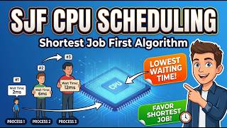 SJF CPU Scheduling Algorithm Explained | Shortest Job First | Operating System