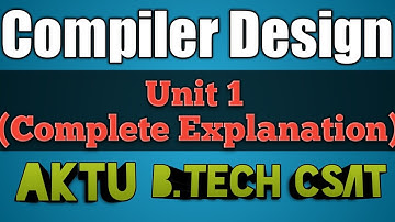 Introduction to Compiler | Compiler Design unit 1 | Compiler Design AKTU #CompilerDesign #AKTU