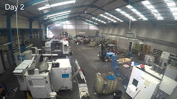 Time Lapse Of Moving A CNC Workshop - HD
