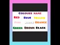 Colours name