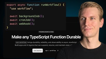 NIEUWE "workflow gebruiken" voor Next.js VERANDERT alles (Workflow DevKit)