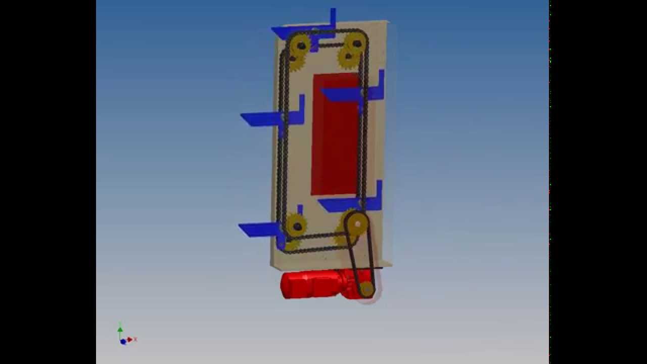 inventor chain animation upwards YouTube