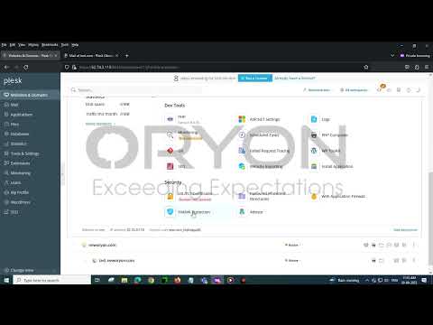 How to enable hotlink protection and add the new extension in plesk?