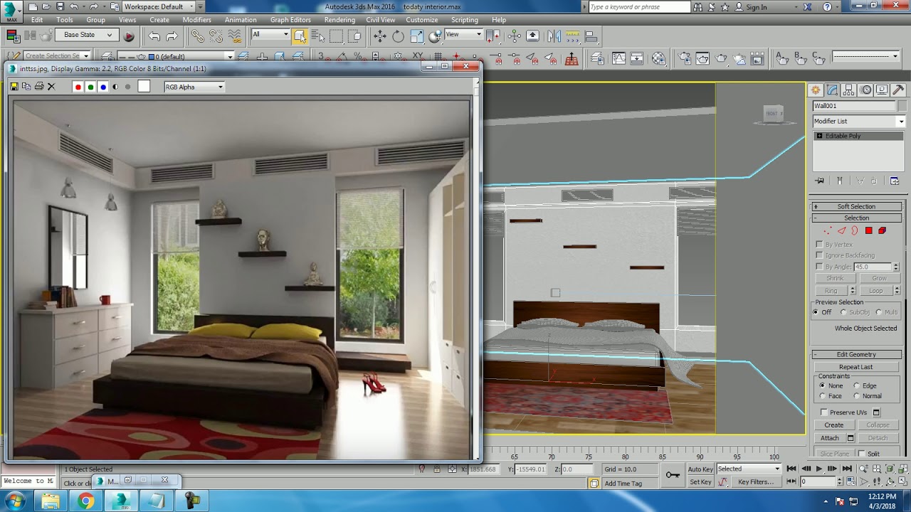 Tutorial on Modeling texturing and lighting an interior in 3dsmax using ...