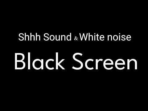 Baby Sleep Shhh Sound 🍼 White Noise | Calm Fussiness & Deep Sleep – 10 Hours Black Screen