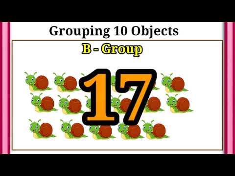 grouping 10 objects  U.K.G Mathematics