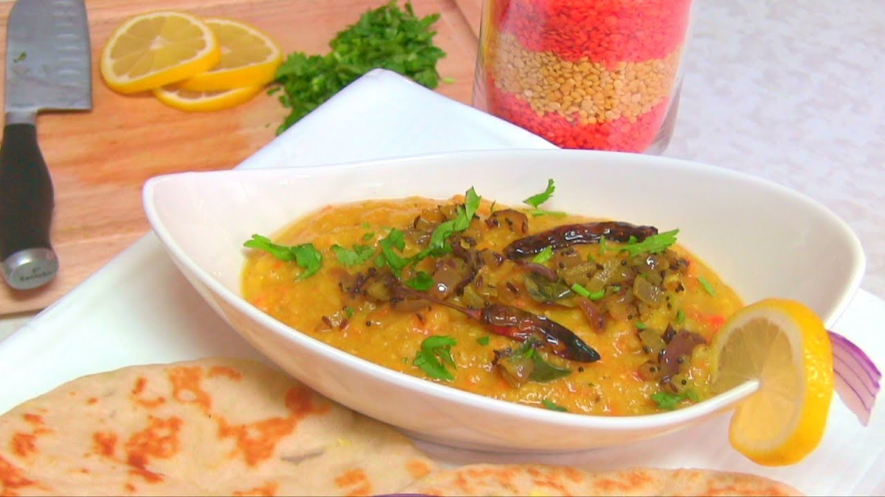 Masoor Dal Fry Recipe Video by Bhavna Lentil curry YouTube