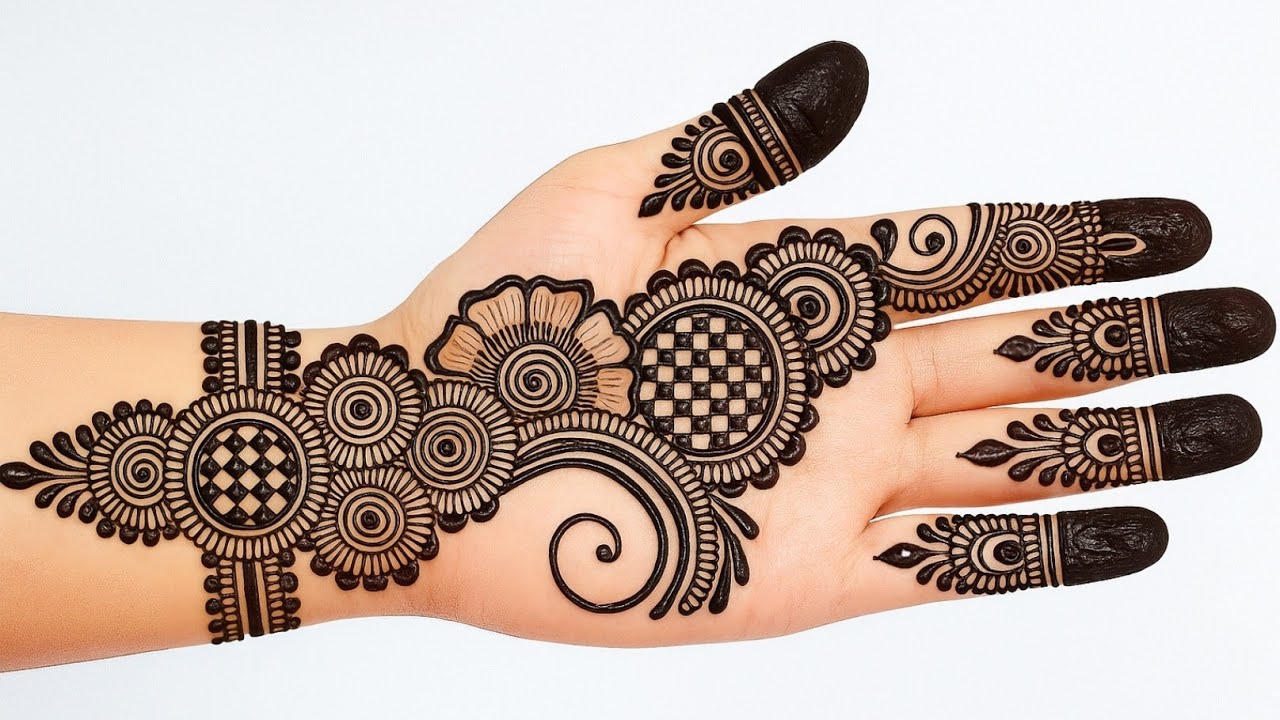 Eid Mehndi Design Front Hand