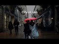 Bordeaux, The City of Rain / 4K Walking in Heavy Rain Walk tour compilation