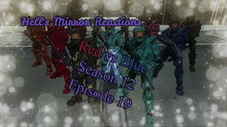 Red vs Blue Season 12 Episode 19 (Season 12 Finale!)   HELLS MIRROR REACTIONS