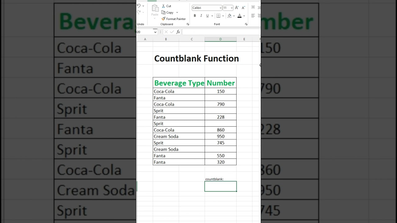 Count Blank function | Blank cells| Excel tutorial 