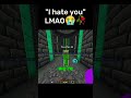 "I hate you" - Wemmbu ✌️🥀 Minecraft Unstable Smp #shorts #minecraft