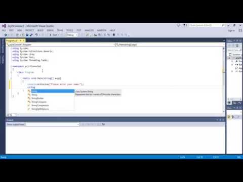 Visual C# Beginner Tutorials: 01 - Basic Algorithms and Input Usage