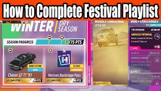 Forza Horizon 5 How to Complete Festival Playlist Winter Season Series 64 Full Guide, Tune Code