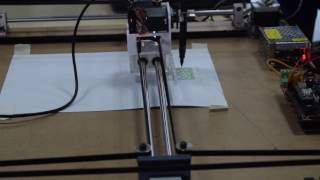 xy plotter working video