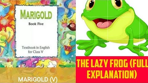 NCERT Class -5 ENGLISH Unit - 5 The lazy frog (full explanation)