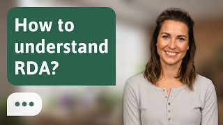How to understand RDA? | Understand RDA