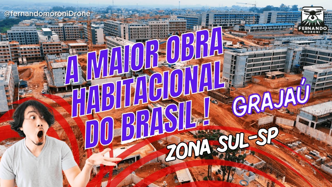 DRONE: 4k (GRAJAU SP) O MAIOR CONJUNTO HABITACIONAL DO BRASIL!