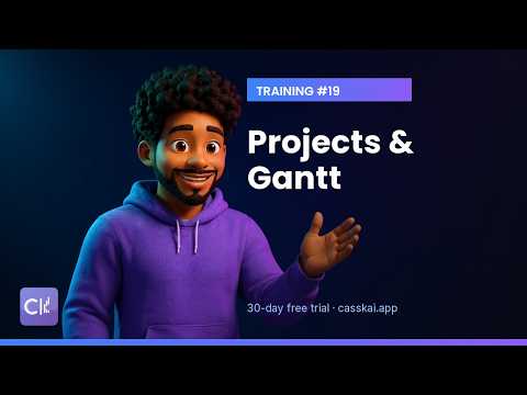 Projects & Gantt in CassKai: tasks, time, budget - against actuals